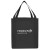 Logo Imprinted Reusable shopping bags- Saturn Jumbo Non-Woven Tote - Black